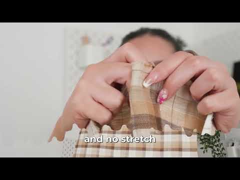 Medium Weight Linen Woven - Beige, Brown and Cream Plaid