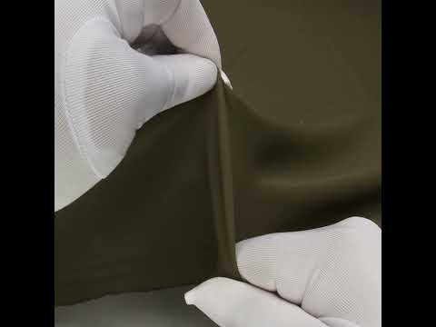 Soft Lightweight Polyester Gabardine - Olive Green - Stefanie Collection - Image 6 of 6