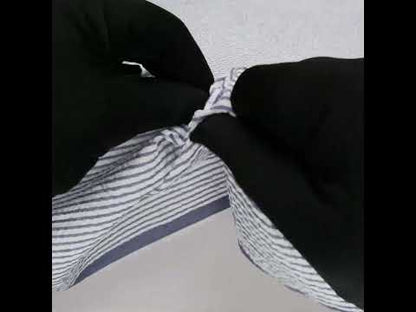 Polyester and Cotton Seersucker - Dark Blue and White Candy Stripes - Wylie Collection