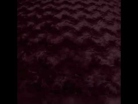 Textured Medium Pile Recycled Polyester Faux Fur - Port Wine Red