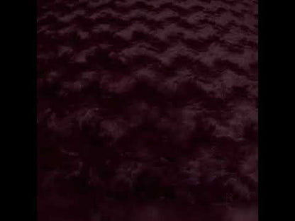Textured Medium Pile Recycled Polyester Faux Fur - Port Wine Red