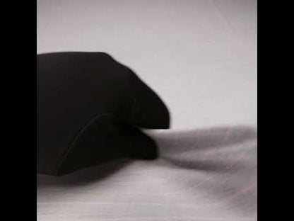 Italian Light Taupe Striped Stretch Polyester Suiting