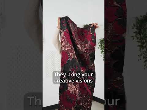 Metallic Copper, Black and Teal Floral Luxury Brocade - Image 6 of 6