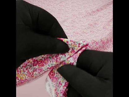 Liberty Fabrics Tana Lawn® - Emma and Georgina Pink - Nany Pink, Yellow and Green Floral