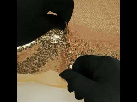 Mesh with Baby Sequins - Gold - Mariah Collection