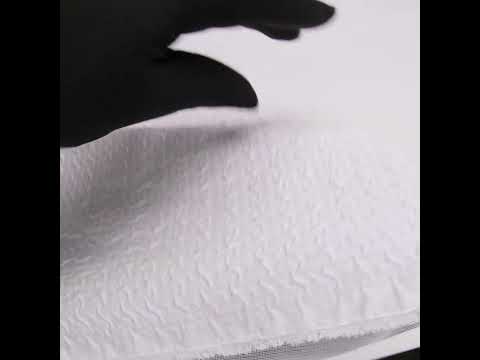 Puckered Novelty Jacketing - Clearwater Blue Abstract - Edana Collection - Image 6 of 6