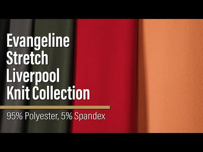 Stretch Liverpool Knit - Olive - Evangeline Collection