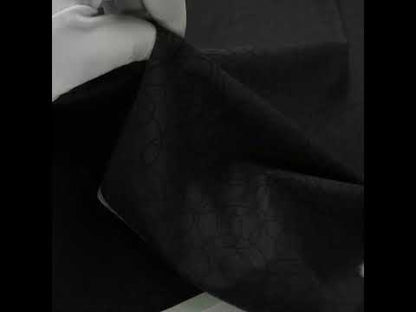 Printed Quilting Cotton by Patrick Lose for Northcott - Black on Black Tangled Circles - Basically Black & White Collection