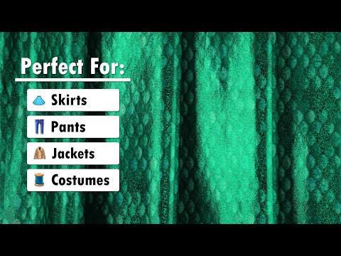Yaya Han Metallic Foiled Stretch Spandex Polyester Jersey - Emerald Green Mermaid Scales and Tiny Dots - Cosplay Collection - Image 6 of 6