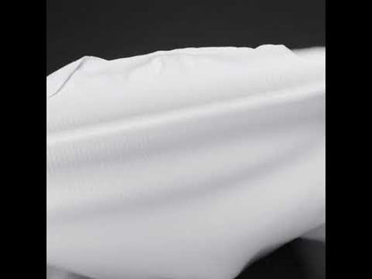 Punto de canalé tubular de algodón blanco