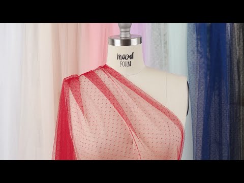 Point D'Esprit Tulle - Wine - Remi Collection