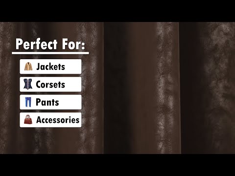 Yaya Han Soft Stretch Faux Leather/Pleather - Distressed Dark Brown with Brushed Backing - Cosplay Collection