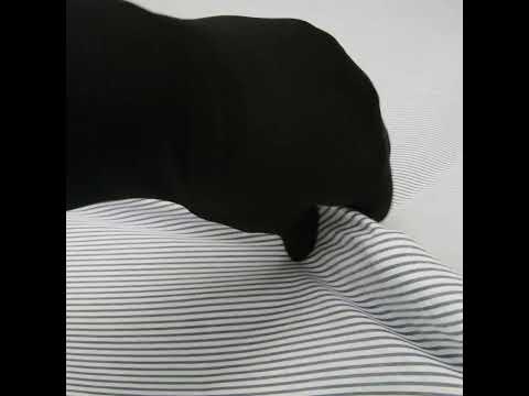 Organic Cotton Seersucker - Navy Stripes - Brasilia Collection