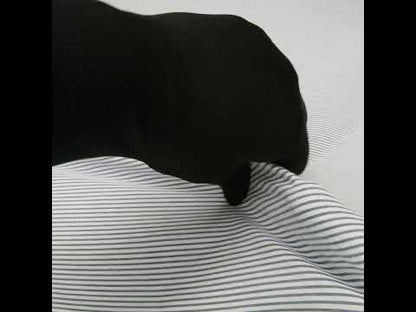 Organic Cotton Seersucker - Navy Stripes - Brasilia Collection