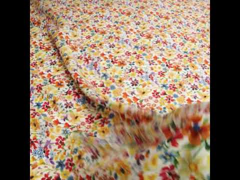 Liberty Fabrics Tana Lawn® - Dreams of Summer Multi Bright - Yellow, Orange and Blue Watercolor Floral - Image 5 of 5