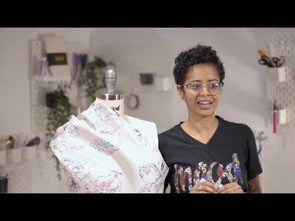 Metallic Black Floral Luxury Brocade