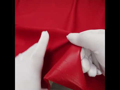 Stretch Faux Leather with Suede-Like Brushed Backing - Red - Jodi Collection