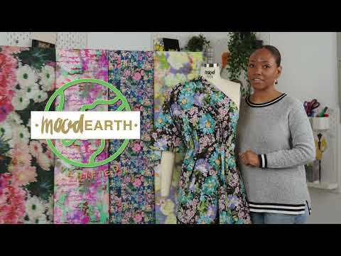 Mood Exclusive Periwinkle Botanical Trip Cotton Poplin - Image 2 of 2