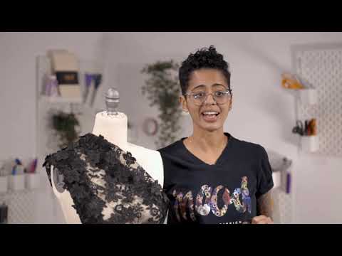 Angelo White Floral Embroidered Lace - Image 5 of 5