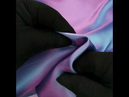 Iridescent Twill Lining - Pink and Aqua