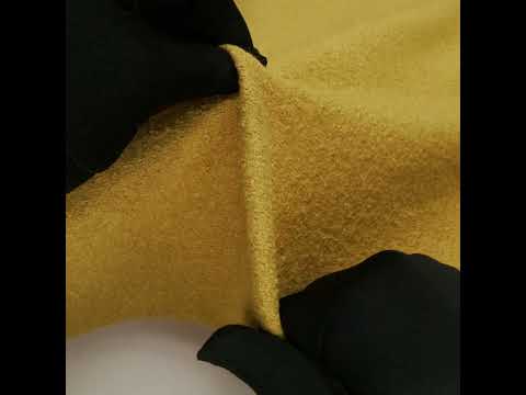 Boiled Wool Coating Fabric - Honey Yellow - Ketil Collection - Image 5 of 6