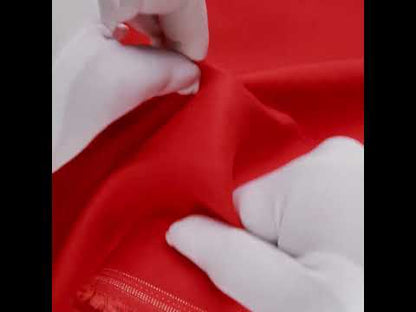 Stretch Linen Woven - Apple Red - Asturias Collection