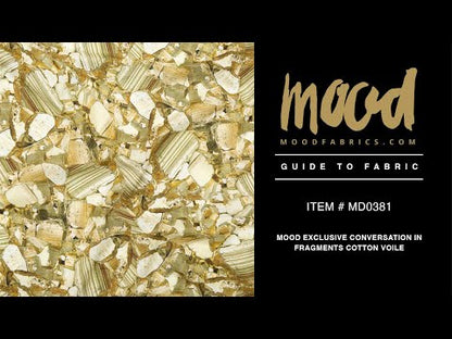 Mood Exclusive Conversation in Fragments Cotton Voile