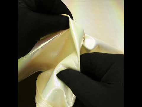 Crinkled Metallic Faux Leather - Pastel Rainbow Ombre - Adriana Collection - Image 5 of 5