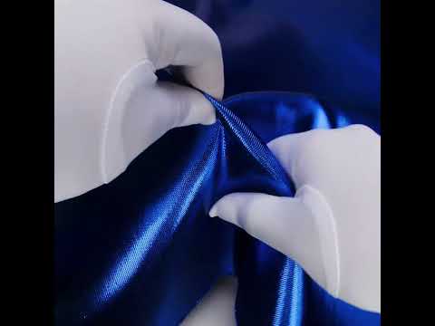 Double Faced Lame Mikado - Cobalt Blue - Sara Collection