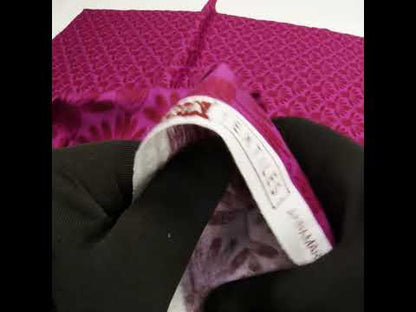 Printed Quilting Cotton by Anna Maria Textiles for Northcott - Magenta Coneflower Floral - Indelible Collection