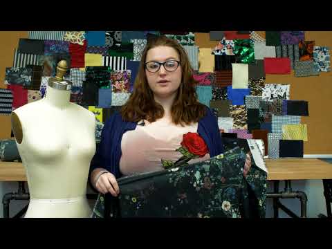 Cotton Voile - Black Floral - Persephone's Bouquet Print - Mood Exclusive Gaia Collection