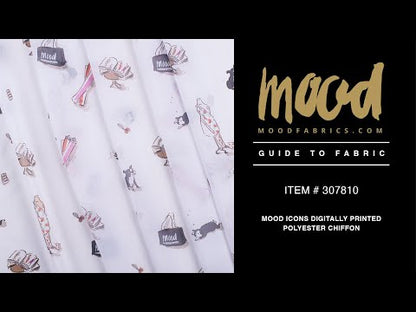 Mood Icons Digitally Printed Polyester Chiffon