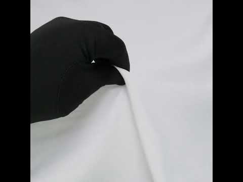 Lightweight Polyester Bengaline Moire - White - Louisa Collection - Image 6 of 6