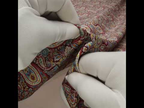 Liberty Fabrics Tana Lawn® - Lee Manor Red Burgundy - Wine Red and Multicolor Paisley - Image 6 of 6