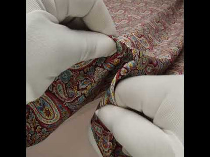 Liberty Fabrics Tana Lawn® - Lee Manor Red Burgundy - Wine Red and Multicolor Paisley
