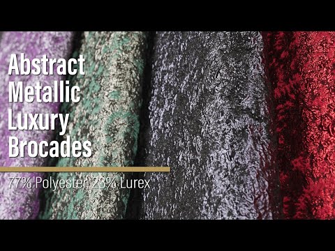 Metallic Luxury Brocade - Purple Abstract