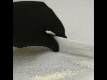 Metallic Foiled Uneven Stretch Rib Knit - Gold on Ivory - Estelle Collection