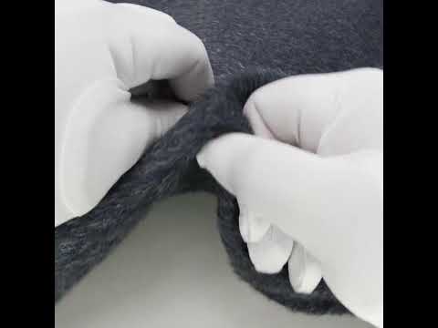 Fur-Like Alpaca and Wool Coating by Balenciaga - Heathered Silver and Black - Made in Italy