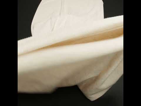 Tejido de canalé de bambú tubular - Almendra jaspeada