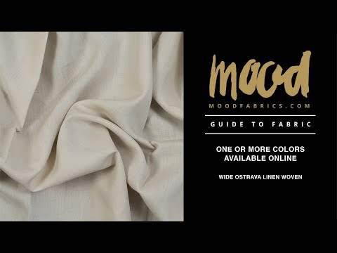 Medium Weight Linen Woven 118" - Oatmeal - Ostrava Collection