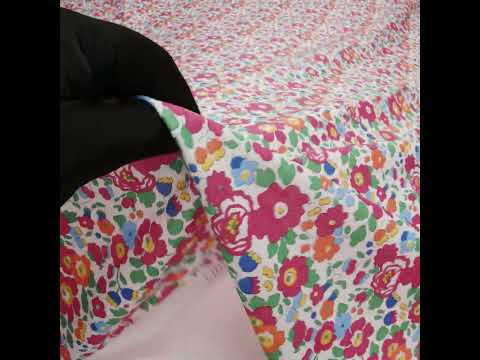 Liberty Fabrics Tana Lawn® - Betsy Pink - Bright Pink, Blue and Kelly Green Floral
