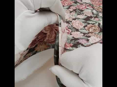 Brushed Cotton Woven - Light Pink, Soft Green and Black Flower Garden - Mood Exclusive Soft Bloom Print - Image 6 of 6
