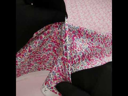 Liberty Fabrics Tana Lawn® - Wiltshire Bud Pink - Pink, Mint Green and Navy Berries and Leaves