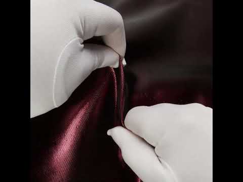Double Faced Lame Mikado - Cranberry - Sara Collection
