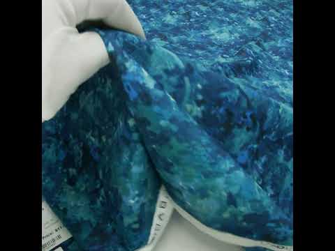 Printed Quilting Cotton by Deborah Edwards for Northcott Studio - Lapis Painterly Abstract - Chroma Collection - Image 6 of 6
