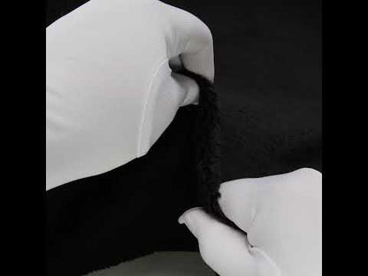 Super Short Pile Wool Blend Faux Sherling - Black