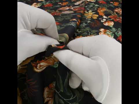 Cotton Voile - Black Floral - Garden of Earthly Delights Print - Mood Exclusive Harvest Collection