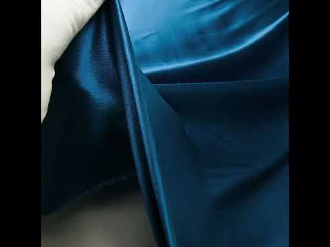 Sustainable Viscose Fluid Satin - Blue - Mood Exclusive Elliana Collection