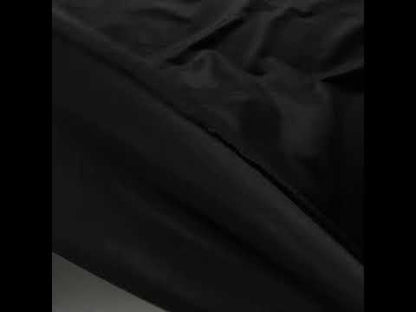 Knit Faux Leather with PET Anodized Aluminum Film - Black - Elizabeth Collection