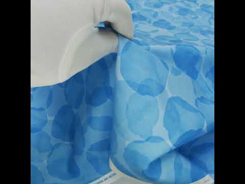 Printed Quilting Cotton by Patrick Lose for Northcott - Blue Curac?ao Juicy Watercolor Circles - Tonal Trios Collection - Image 6 of 6
